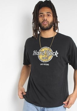 Hard Rock Cafe Men's Las Vegas T-Shirt in Cream - Size Large