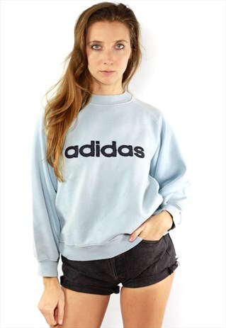 JUMPER ADIDAS / LIGHT BLUE ADIDAS SWEATER