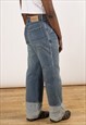 VINTAGE NAUTICA BAGGY JEANS WOMEN'S MID BLUE