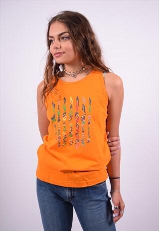VINTAGE MISSONI VEST TOP ORANGE