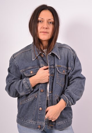 VINTAGE WRANGLER DENIM JACKET BLUE