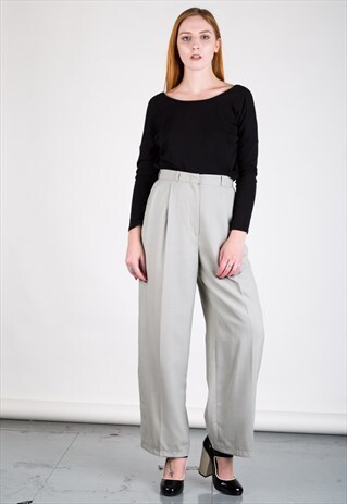 VINTAGE 90S ARMANI WIDE LEG TROUSERS.