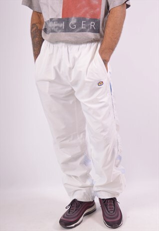 VINTAGE NIKE TRACKSUIT TROUSERS WHITE