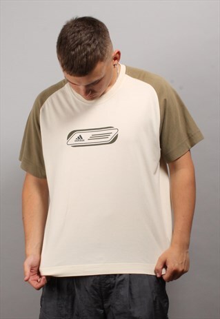 VINTAGE ADIDAS 2 TONE T-SHIRT