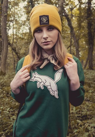 'FOX' GREEN SWEATSHIRT