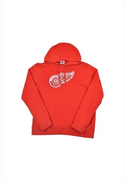 Vintage NHL Detroit Red Wings Hoodie Sweatshirt Red Small