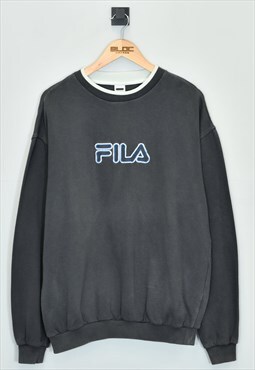 Vintage Fila Sweatshirt Blue XLarge