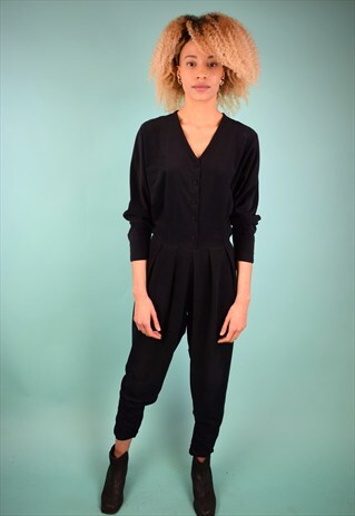 VINTAGE 90'S VELOUR STYLE JUMPSUIT