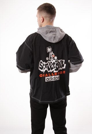 VINTAGE VTG RARE ADIDAS SHELL JACKET LOGO OVERSIZED 12947
