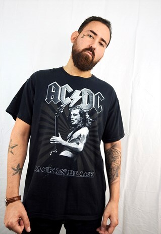 VINTAGE ACDC MERSCH TOUR BLACK TEE