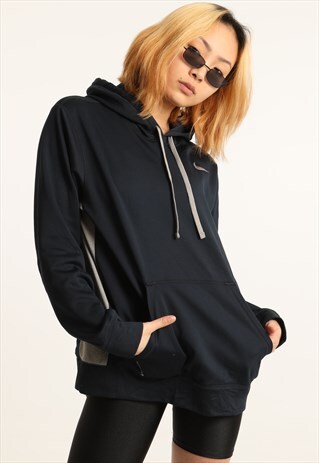 VINTAGE NIKE EMBROIDERED LOGO HOODIE