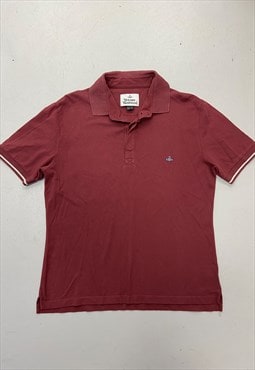 00's Polo Shirt Burgundy Short Sleeve