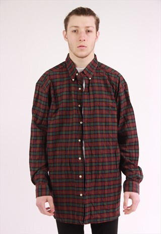VINTAGE POLO RALPH LAUREN TARTAN SHIRT