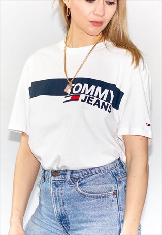 RETRO TOMMY HILFIGER LOGO BOXY OVERSIZED T-SHIRT