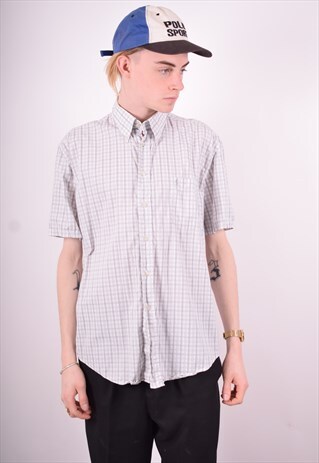 YVES SAINT LAURENT MENS VINTAGE SHIRT LARGE MULTI 90'S