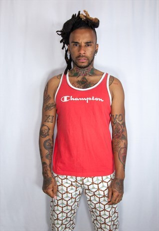 CHAMPION RED VINTAGE VEST