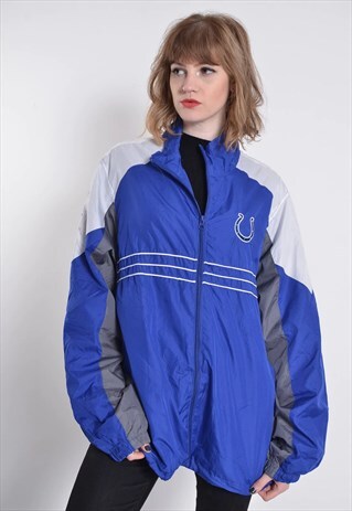 VINTAGE REEBOK INDIANAPOLIS COLTS WINDBREAKER JACKET BLUE