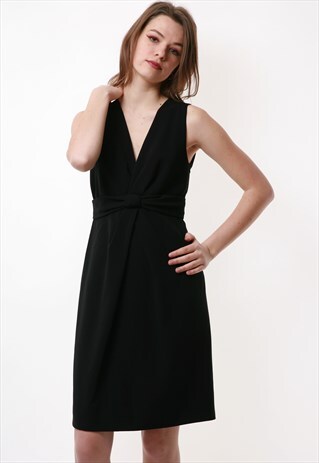 90S VINTAGE MOSCHINO MINI BLACK DRESS 1408