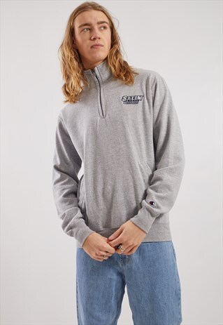 VINTAGE CHAMPION SALEM STATE VIKINGS 1/4 ZIP SWEATSHIRT
