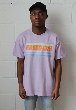 MAUVE RETRO T-SHIRT