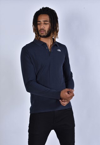 VINTAGE THE NORTH FACE POLO SHIRT BLUE