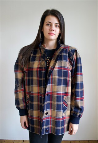VINTAGE CHECKED JACKET