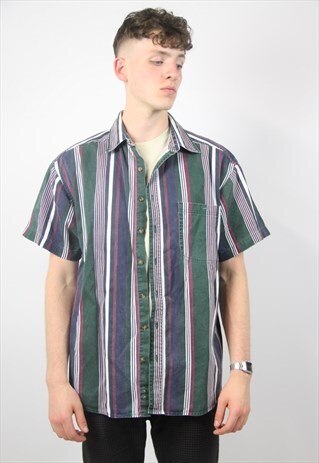 VINTAGE DENIM STRIPED SHIRT