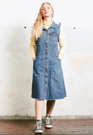 VINTAGE 90S DENIM DRESS