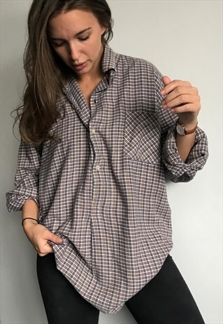 VINTAGE FLANNEL OVERSIZED RETRO UNISEX SHIRT