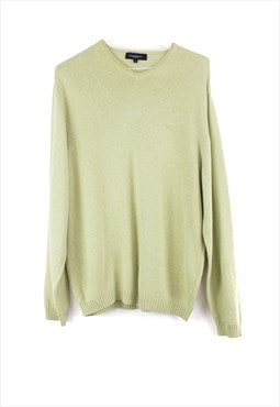 Vintage Burberry Jumper in Green M