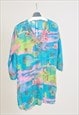 VINTAGE 90S TUNIC IN ABSTRACT PRINT