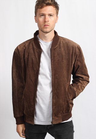 VINTAGE SUEDE BOMBER JACKET