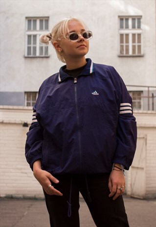 SPORTY SPICE OLDSCHOOL 90S BLUE ADIDAS TRACKSUIT SWEATSHIRT