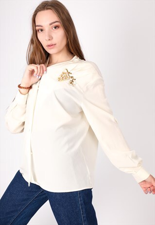 VINTAGE EMBROIDER SHIRT NS1064