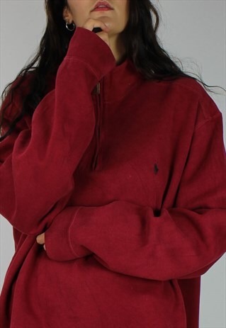 VINTAGE POLO RALPH LAUREN JUMPER SWEATSHIRT W LOGO FRONT