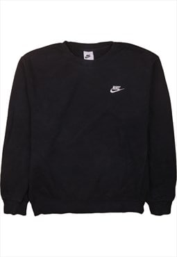 Vintage 90's Nike Sweatshirt Swoosh Crew Neck Black Small