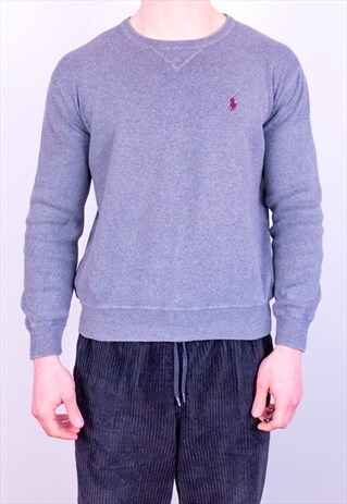 VINTAGE RALPH LAUREN SWEATSHIRT IN GREY SMALL