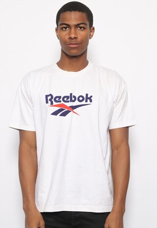 VINTAGE REEBOK BIG LOGO T-SHIRT WHITE