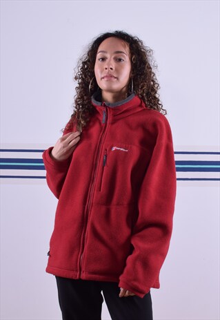 RED BERGHAUS ZIP-UP FLEECE