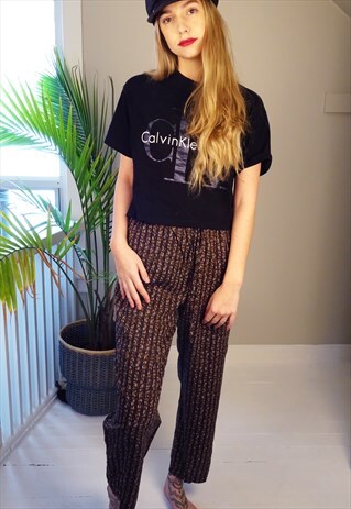 JAZZY ABSTRACT PRINT 90'S LOUNGE PANTS