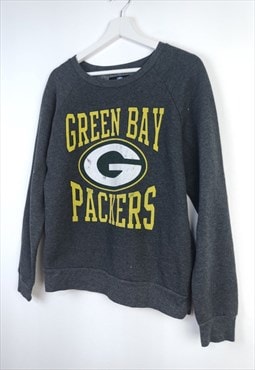 Vintage Nfl Sweatshirt Packers in Grey L