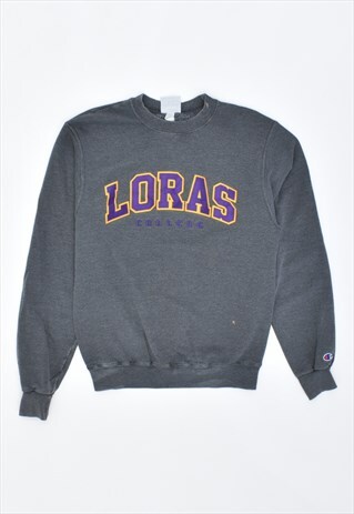 VINTAGE 90'S CHAMPION LORAS SWEATSHIRT JUMPER GREY