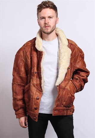 VINTAGE LEATHER AVIATOR JACKET