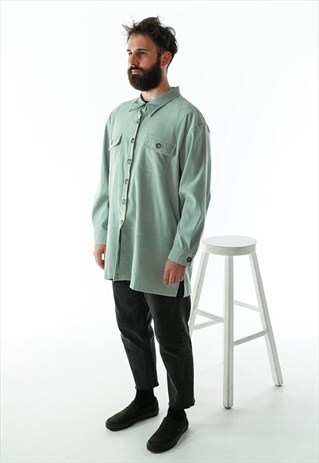 MINT LONG SLEEVE SHIRT / OVERSIZED FALL SHIRT