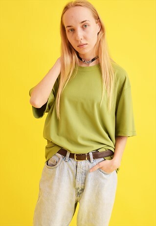 90'S STRIPED ATHLEISURE JERSEY OVERSIZED T-SHIRT TEE
