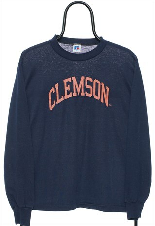 VINTAGE 90S SINGLE STITCH CLEMSON TIGERS NAVY TSHIRT MENS