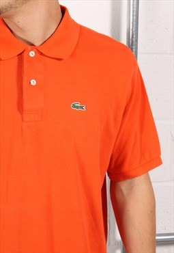 Vintage Lacoste Polo Shirt in Orange Short Sleeve Tee XL