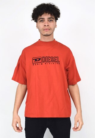 VINTAGE 90'S DIESEL RED T-SHIRT