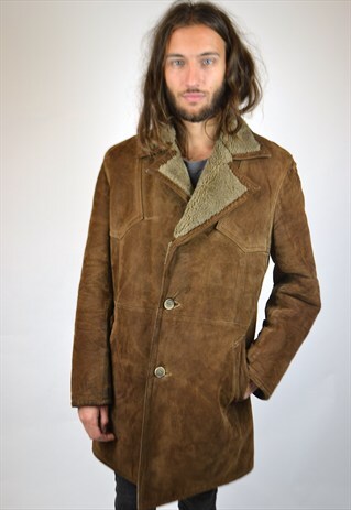 VINTAGE 90'S SHEARLING COAT