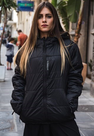 VINTAGE HOODIE PUFFER JACKET COLUMBIA COD. 9-345
